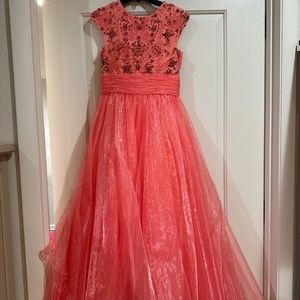 Sherri Hill Youth Size 12 Coral Dress